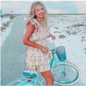 Love The Label Ines Floral Tiered Ruffle Mini Dress